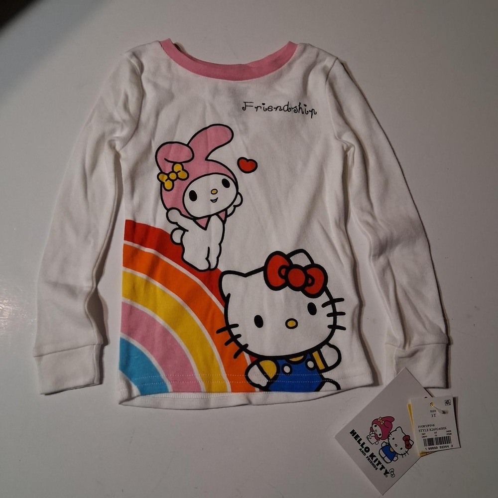 Girls Hello Kitty and My Melody long sleeve shirt